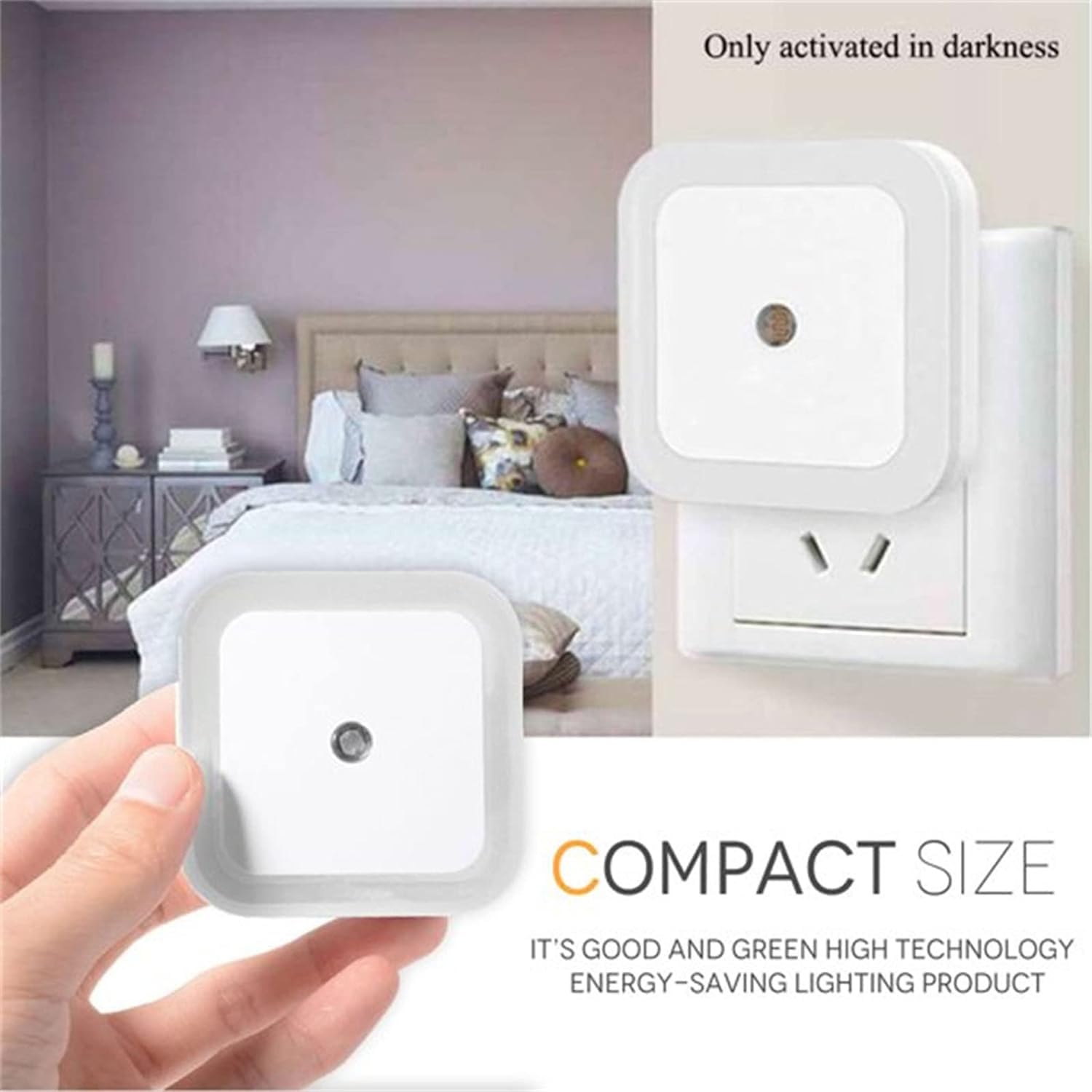 Unikalna lampka nocna 12 szt. LED lampka nocna z inteligentnym czujnikiem, automatyczny stolik nocny, noc dla dzieci, pokój dziecięcy, kuchnia, korytarz
