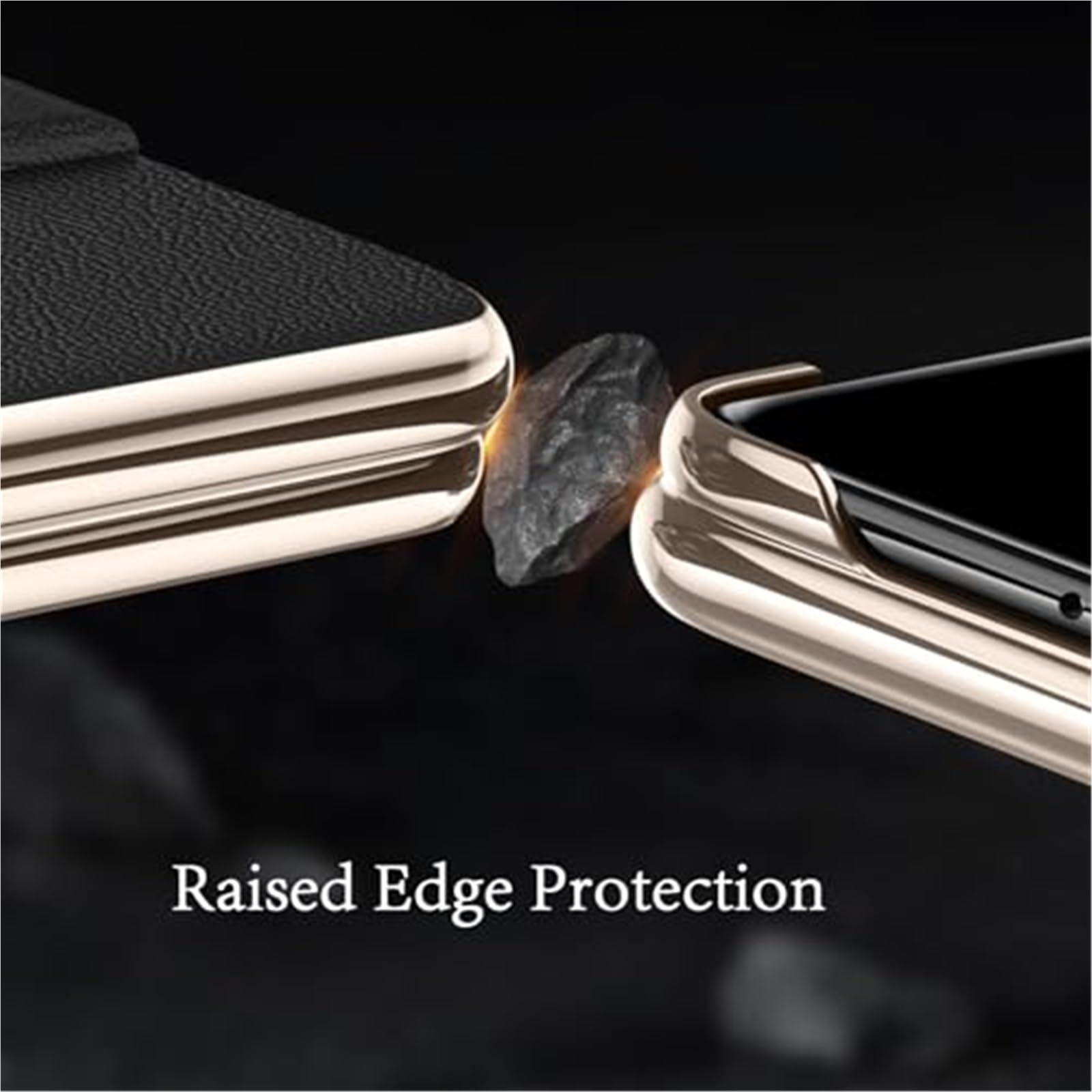 Etui do Huawei Honor Magic V6, super cienka obudowa z opaską odporna na zarysowania osłona ekranu podpórka (czarne)