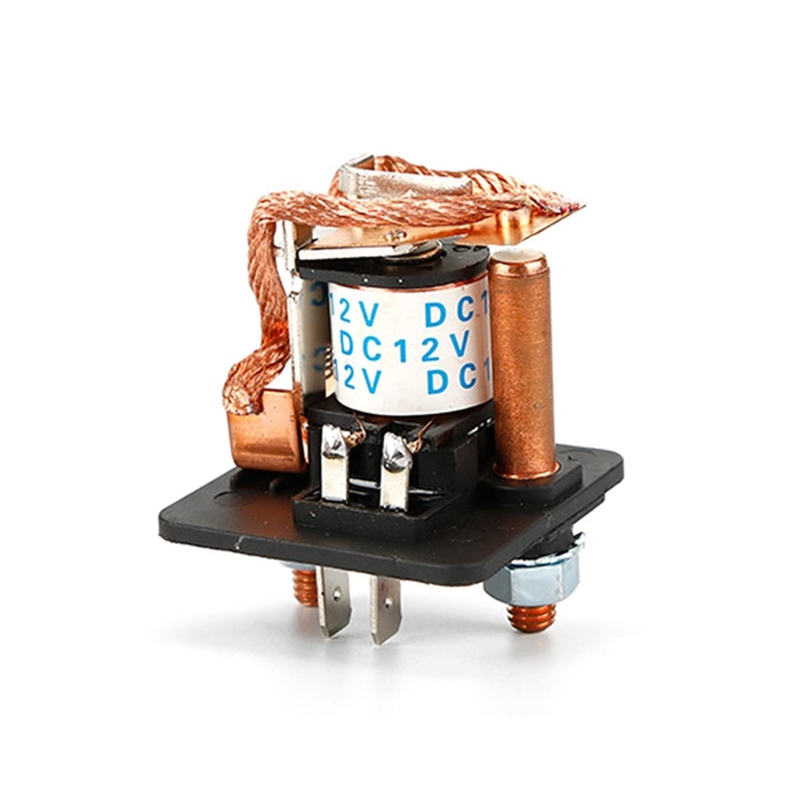 Relé de Alta Corriente Relé de Arranque 200A 100A 12V / 24V Potencia Automotriz Relé de Arranque de Corriente Pesada Relé de Coche(Size:100A 60V)
