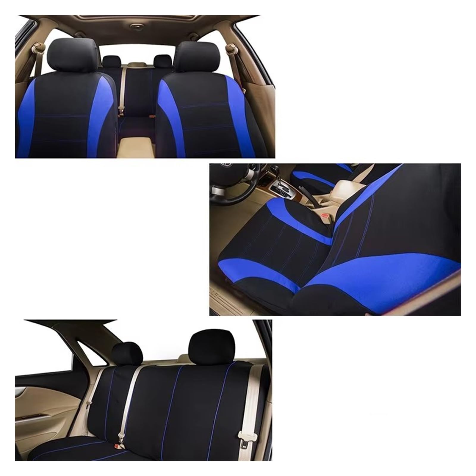 Copri sedile Protettivi Sedili Per MG 3 5 6 7 Per GT Per ZS Per HS Per RX5 Copertura Protettiva Per Seggiolino Auto Traspirante Per Cuscino Per Sedia Automatica(5seat-blue)