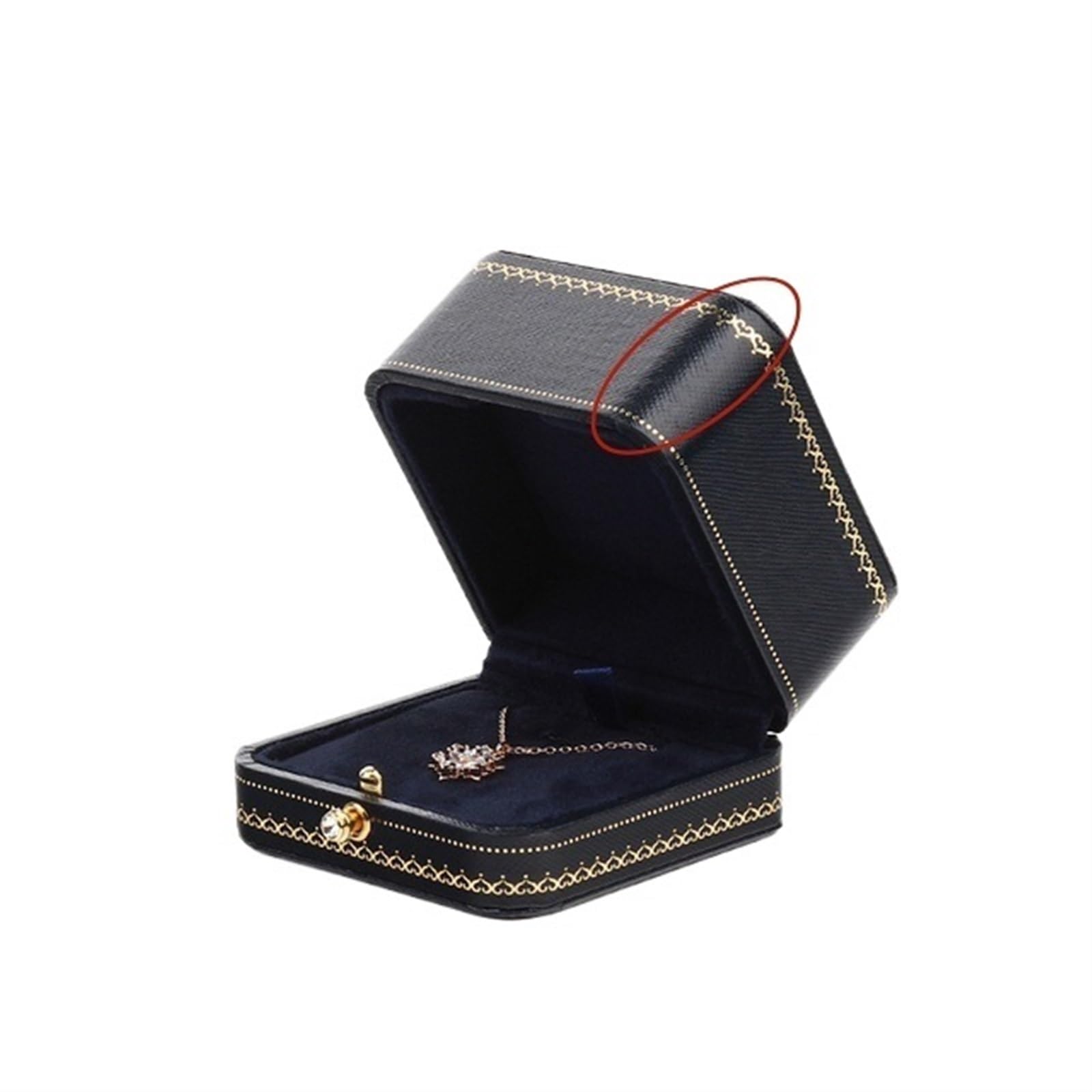 JFNKLFG Accessory Box Earring Jewellery Organiser Ring for Proposal, Wedding(2 Blue Pendant)