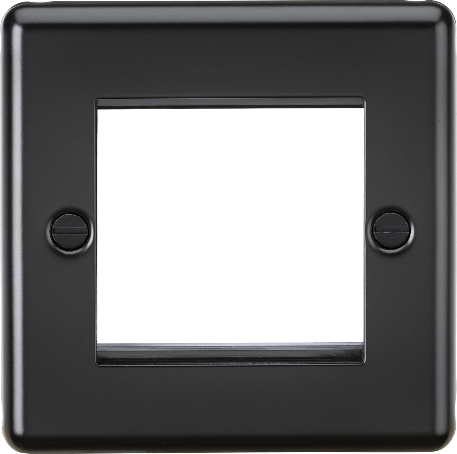 Knightsbridge Matt Black 2G Modular Faceplate