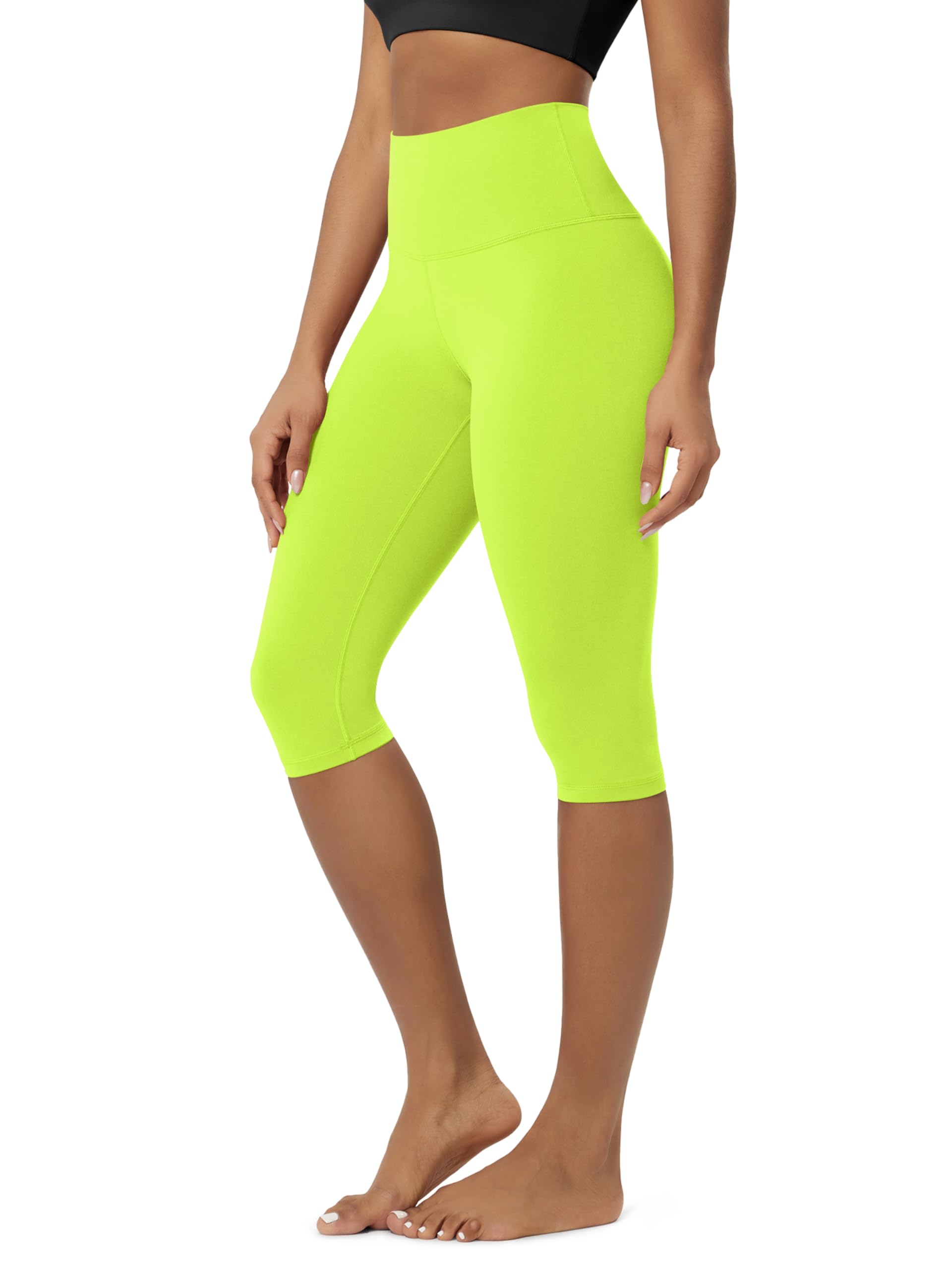 ODODOS Buttery Soft Lounge Yoga Capris for Women, 14" / 19" / 21" High Waist Capri Leggings