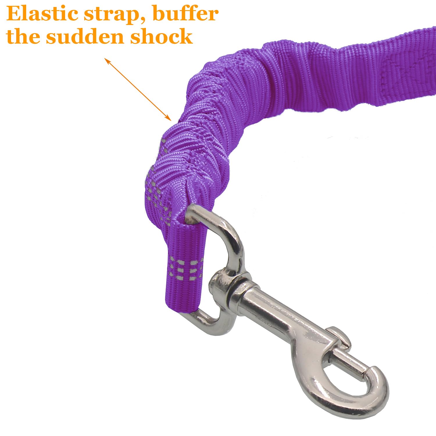 Xundefeng 2x Purple Dog Seat Belts for Cars UK Dog Car Harness Seat Belt Dogs Seatbelt Lead, 2 Pieces - Image 3