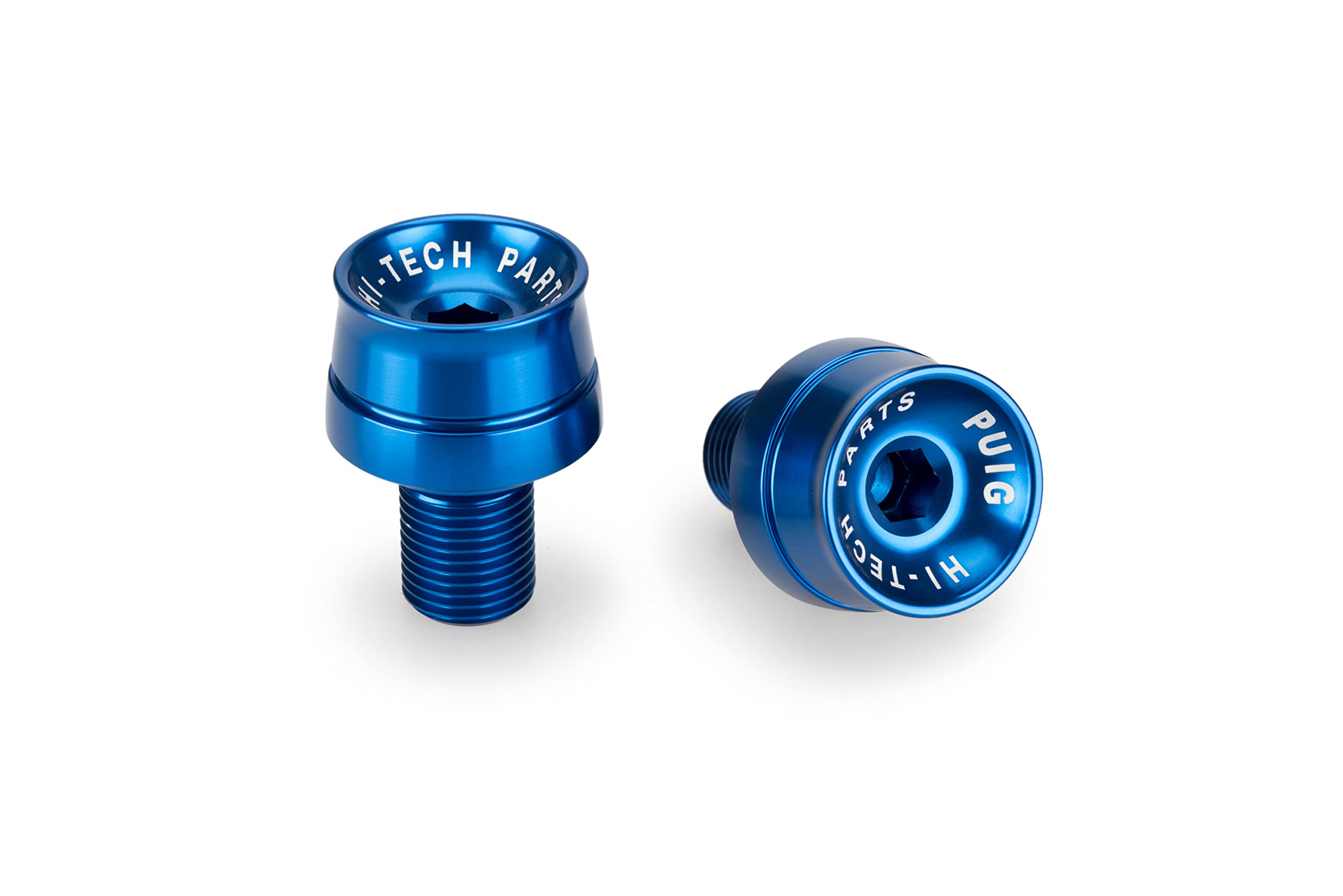 Puig Blue Speed Bar Ends - Short Universal