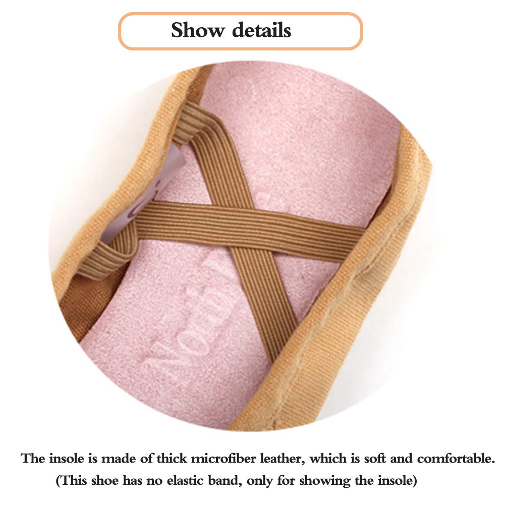 MNSSRN-MM Negro de Suela Blanda Zapatos de Ballet, señoras de Peso Ligero Antideslizante cómoda Respirable con Cordones de los Zapatos del Profesor Zapatos de Jazz Danza de Vientre Zapatos,Negro,43
