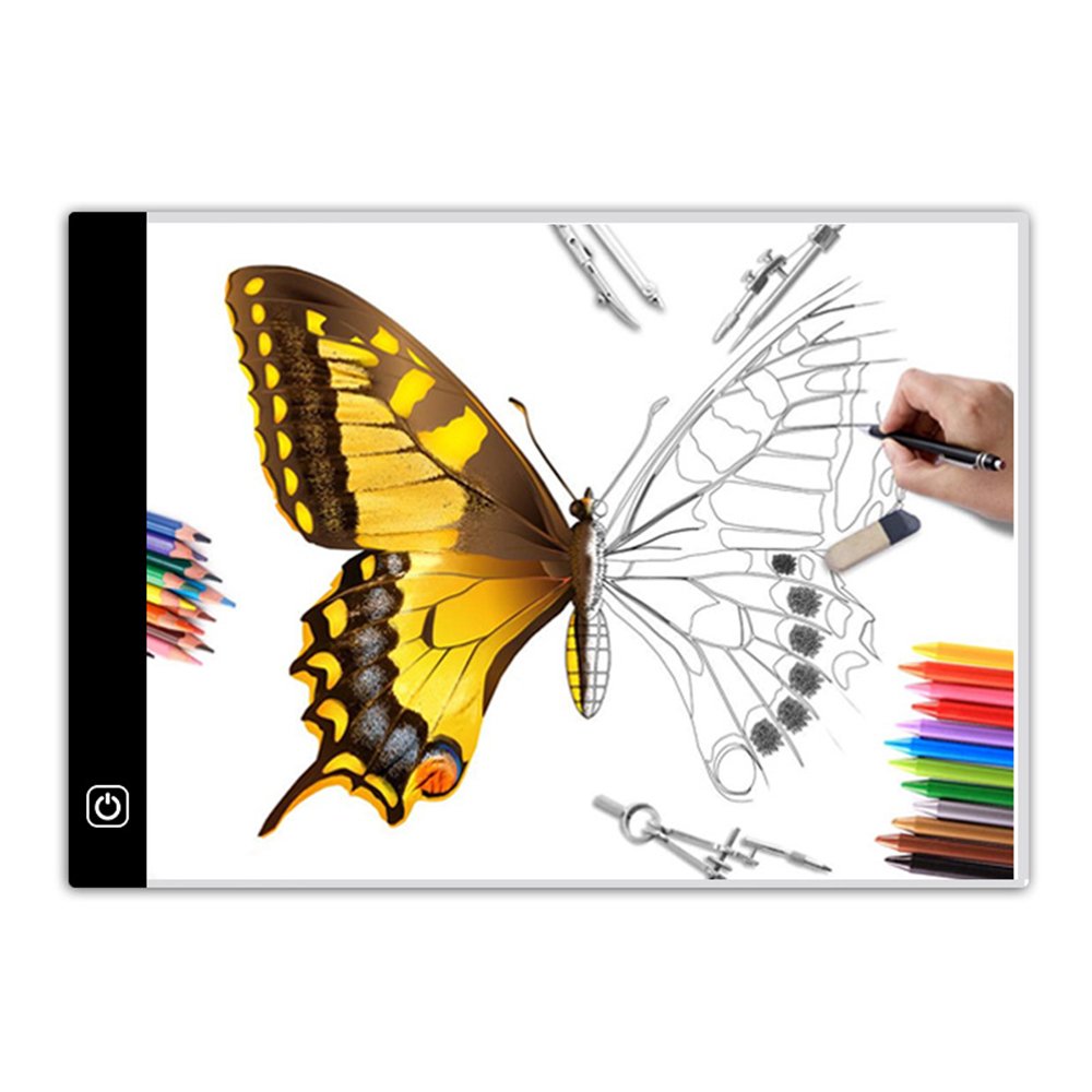 Topchances - Pannello luminoso A4 con luce LED, ultra sottile, USB, per artisti, disegni, schizzi, animazioni