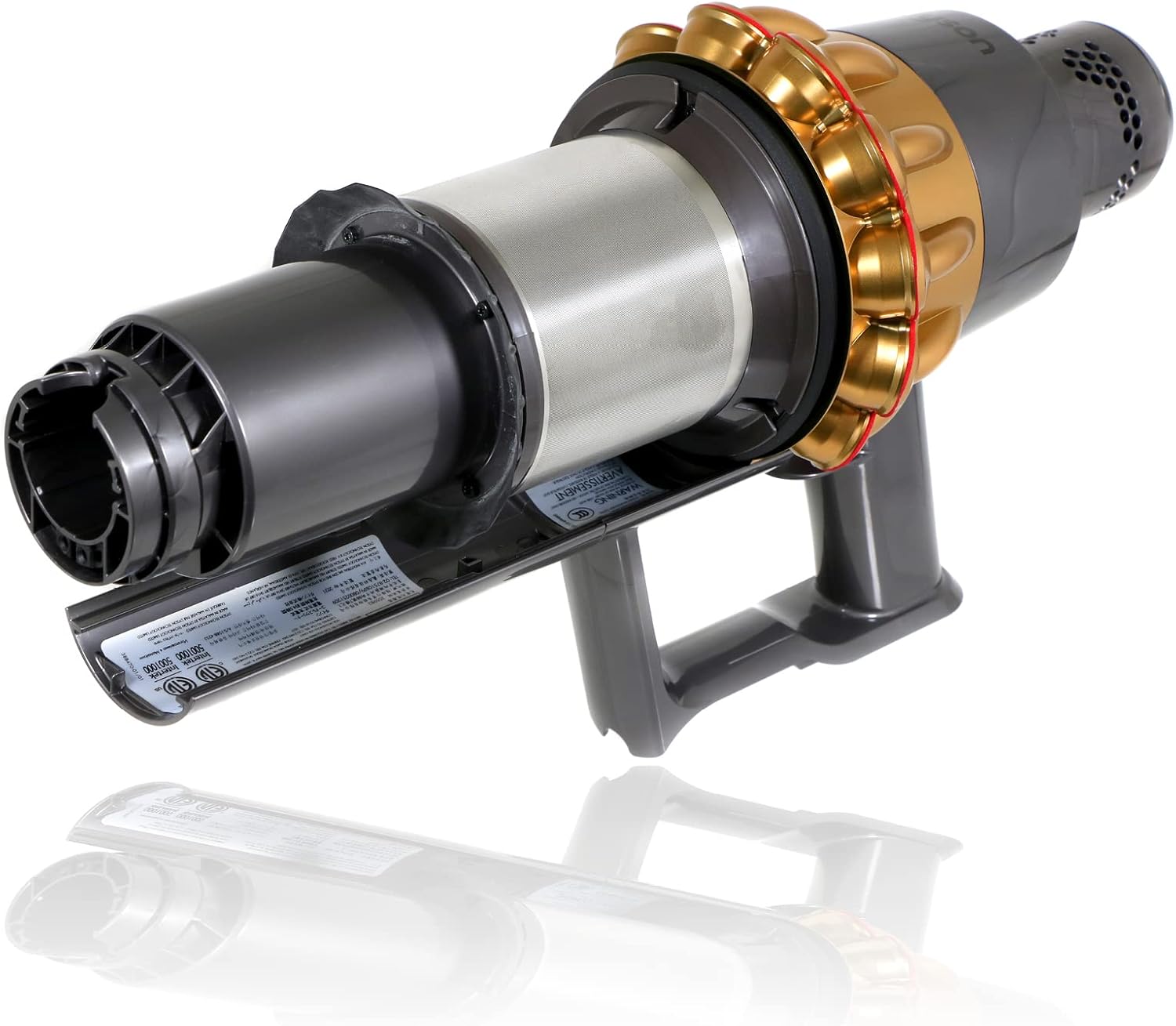 Spares2go V15 Big Cyclone Motor Body Gold compatible with Dyson SV22 Clickin Detect 96547815 Spares2go V15 Big Cyclone Motor Body Gold compatible with Dyson SV22 Clickin Detect 96547815
