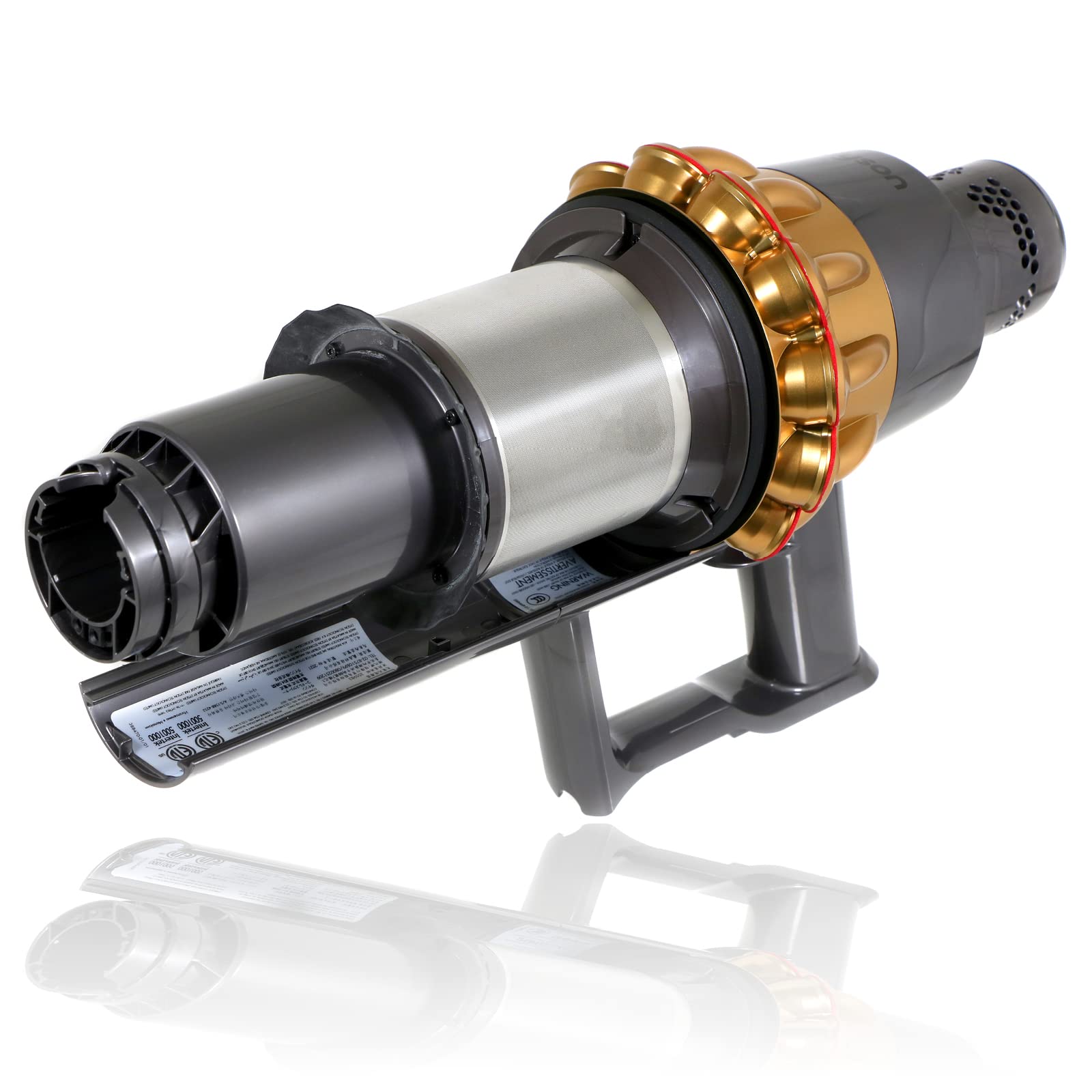 Spares2go V15 Big Cyclone Motor Body Gold kompatibel mit Dyson SV22 Click in Detect 965478-15