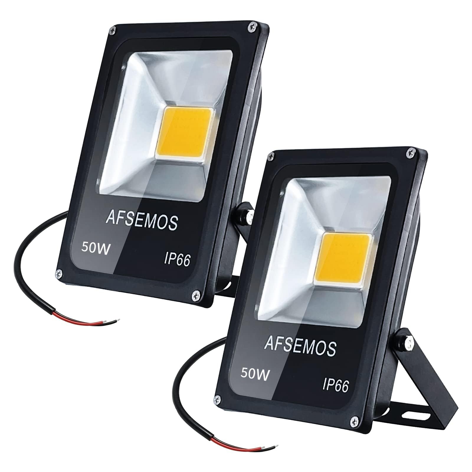 Paquet de 2 Projecteurs 12V-24V DC, Projecteur LED Spot Exterieur 50W, Projecteur Etanche IP66 pour Jardin Extérieur,Jardin, Garage/Atelier,Patio
