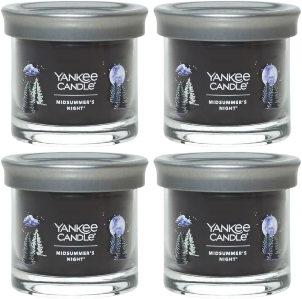 Yankee Candle Small Tumbler Scented Single Wick Jar Candle, Midsummer's Night, Over 20 Hours of Burn Time, 4.3 Ounce (Pack of 2)