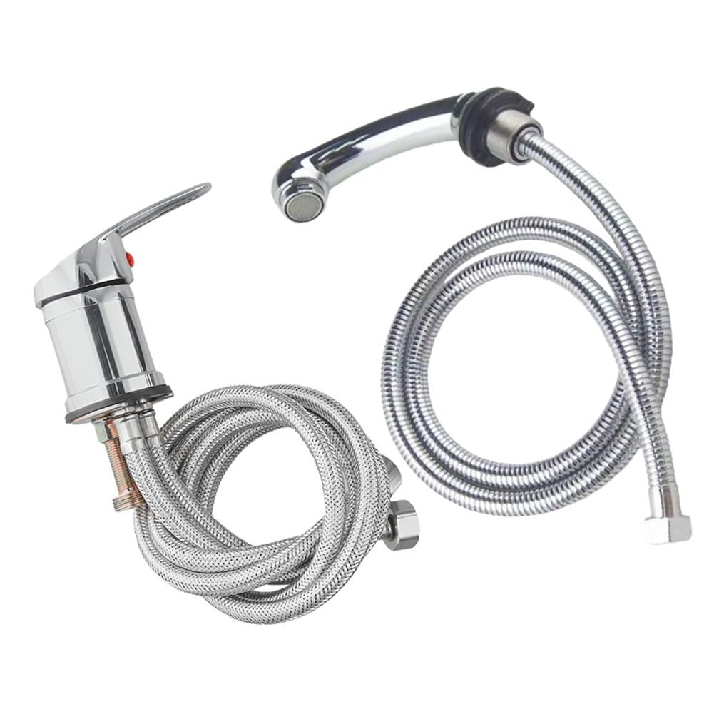 Robinet mélangeur de lit de lavage lavabo douche avec tuyau pour coiffeur et salon