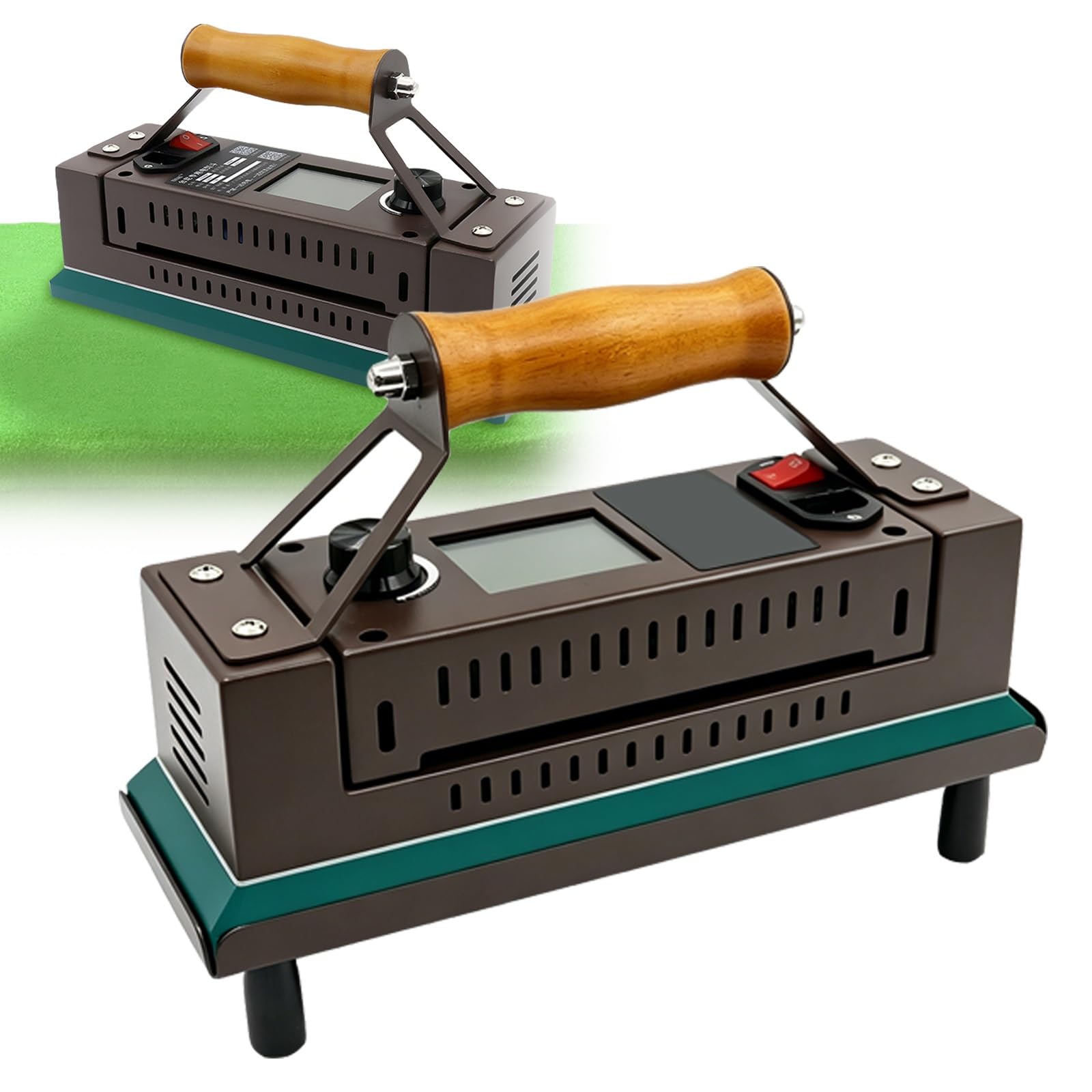 BOOZXCV 300mm Thermostatic Pool Table Cloth Iron, Precise Digital Temperature Control, Includes Insulated Base Tray, Short, Circuit Protection for Snooker Care