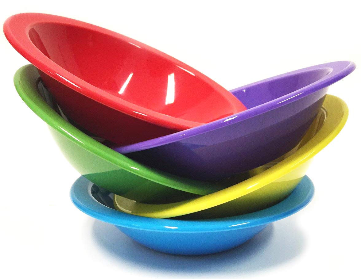Harfield Multicoloured Mulicoloured Rainbow Bowls Set Of 5 400Ml Reusable Virtually Unbreakable Bpa Free Copolyester