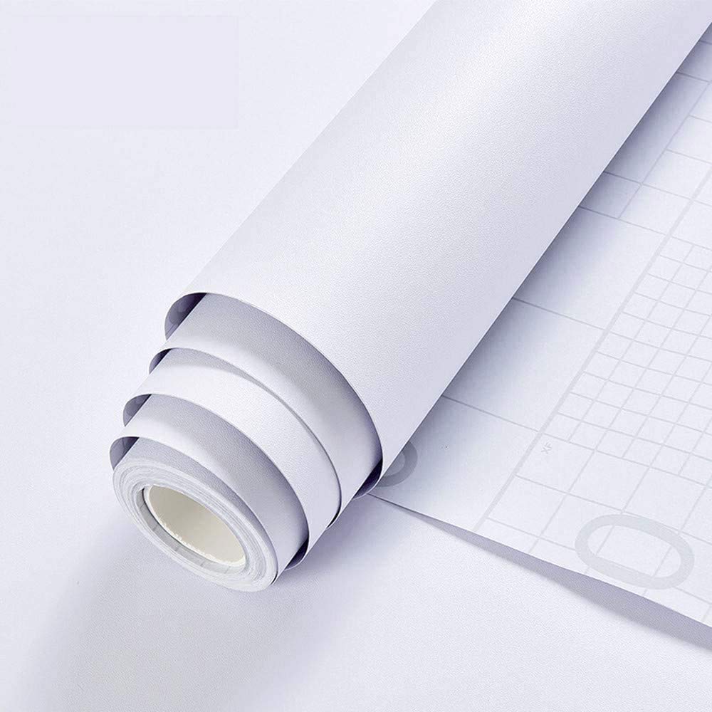SUNBIRD Self-Adhesive White Contact Paper White Wallpaper Peel and Stick Wallpaper Waterproof Vinyl Roll Decorative Kitchen Cabinet Table (1 Feet X 5 Feet, Matte White) (B0B9L35RMG) Amazon Price History, Amazon Price Tracker