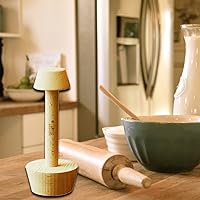 Vista 3 de Tart Tamper Pastry Tamper Mini Pan Wood Wooden Shell Dough Muffin Metal by MSART for Making Muffin, Pecan Pies, Cheesecakes and Desserts.