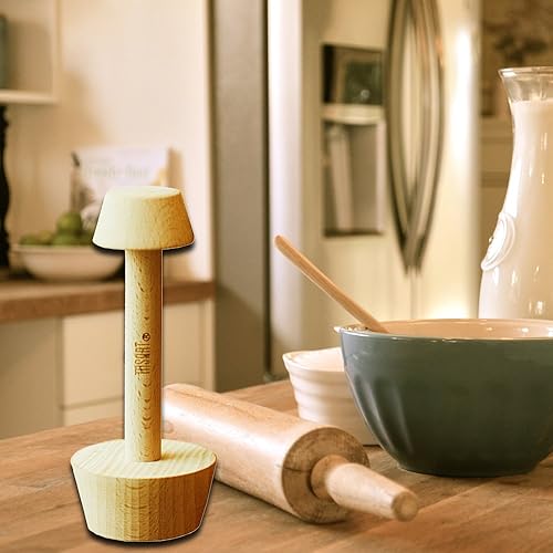 Miniatura 3 de MSART - Molde de madera para hacer magdalenas, pasteles de pecana, tartas de queso y postres.