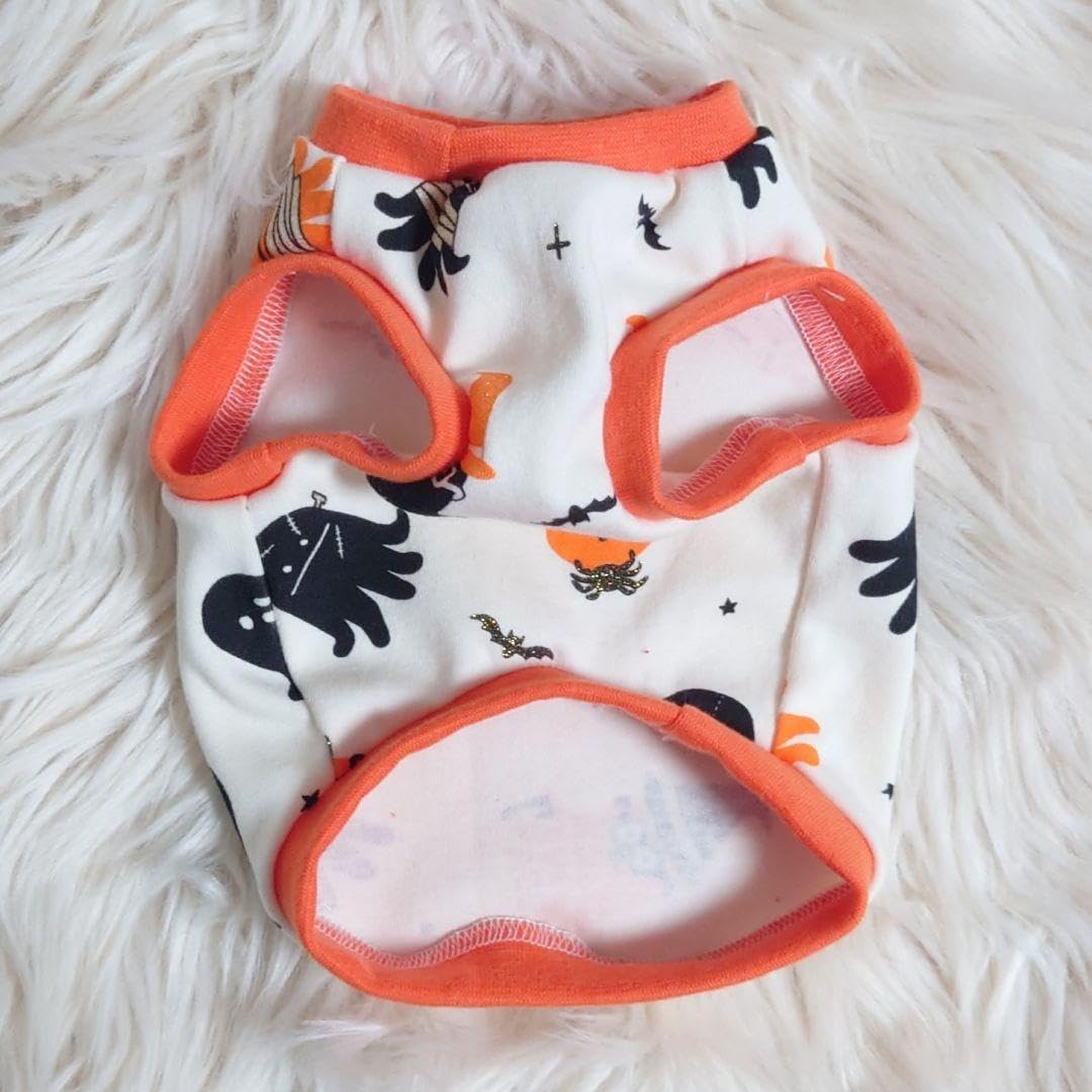 Amazon.co.jp: 犬服 ハロウィン タコさんウインナー柄タンクトップ