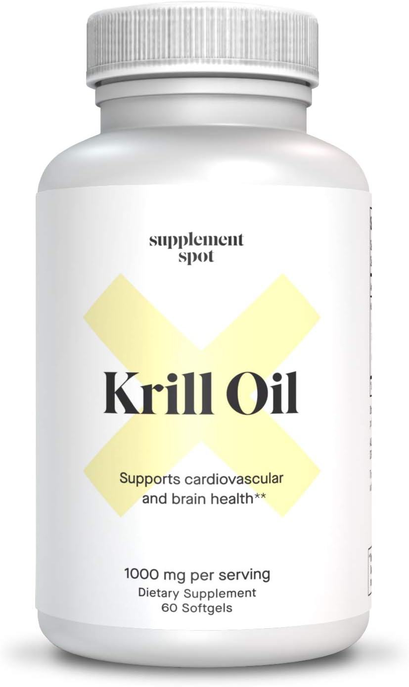 Supplement Spot Antarctic Krill Oil 1000 mg Omega 3 Krill