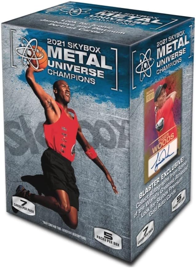 2021 Skybox Metal Universe Champions Blaster Box - 5 Packs