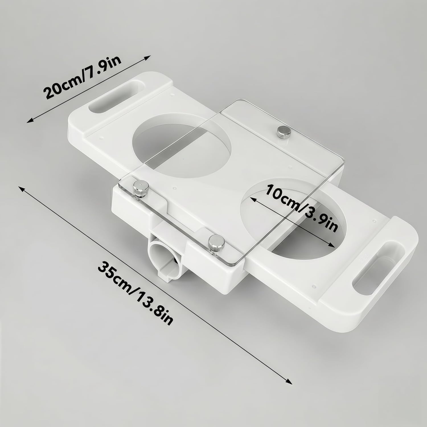 Hamburger Press Patty Maker Burger Patty Maker with Two Holes Premium Plastic Material Smooth Non Stick Holding 150g Meat Stuffer for Meat Mincers Sausage Fillers Grinders