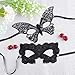 SIQUK 30 Pieces Masquerade Mask Black Lace Eye Mask Venetian Masks Masquerade Masks for Prom Ball Costume Party