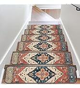 OJIA Extra Non-Slip Stair Treads for Wooden Steps Set of 15, 30"X8" Carpet Stair Mats Indoor Stai...