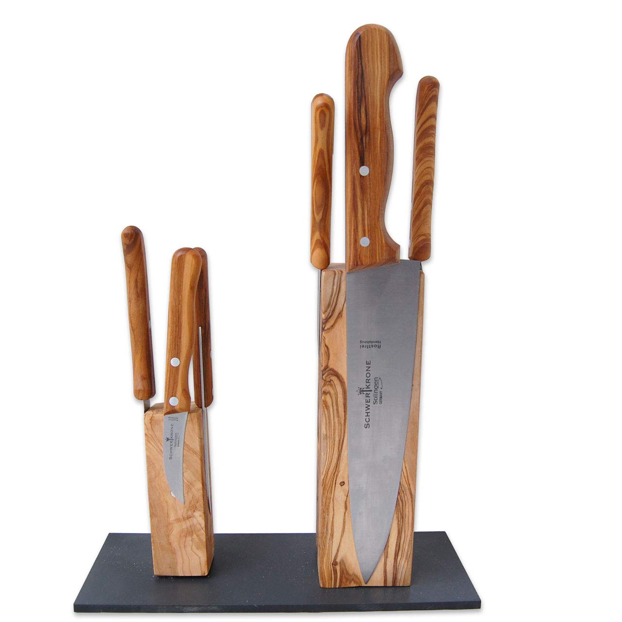 D.O.M.® Messerblock DOUBLE aus Olivenholz