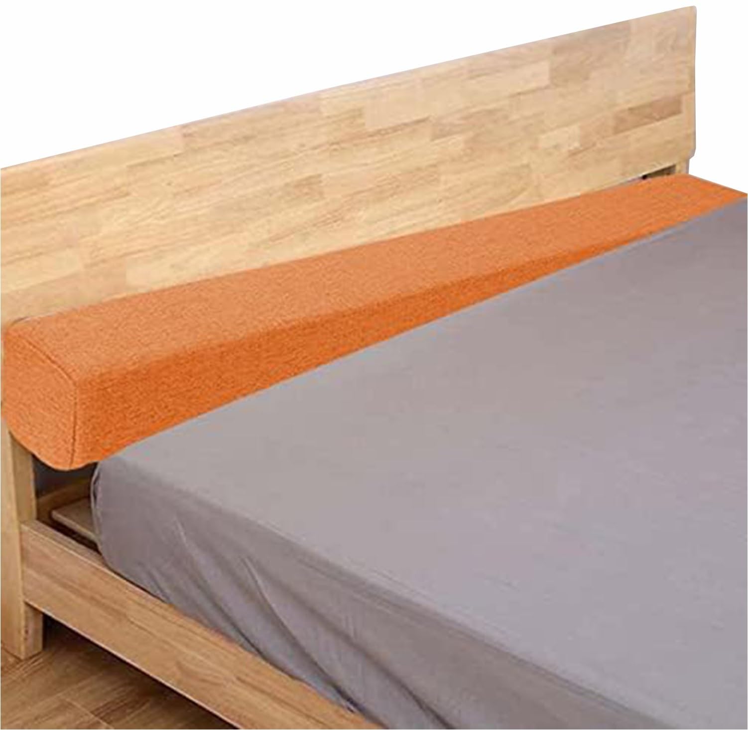 Holomaalahi blocker between bed and wall 90x10x20cm/35x4x8in for Headboard Gap or Wall, Bed Extension for Single, Double & King Beds, Removable Cover