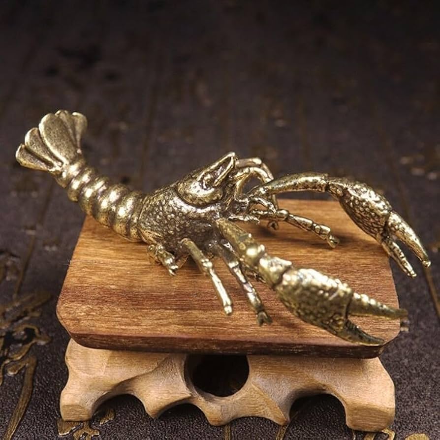 Amazon.co.jp: 73gザリガニざりがに茶道具置物置き物蓋置精巧