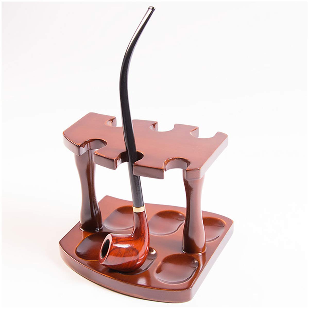 Soporte for pipas de tabaco, expositor sobremesa for 6, ideal for oficinas, familias y hoteles