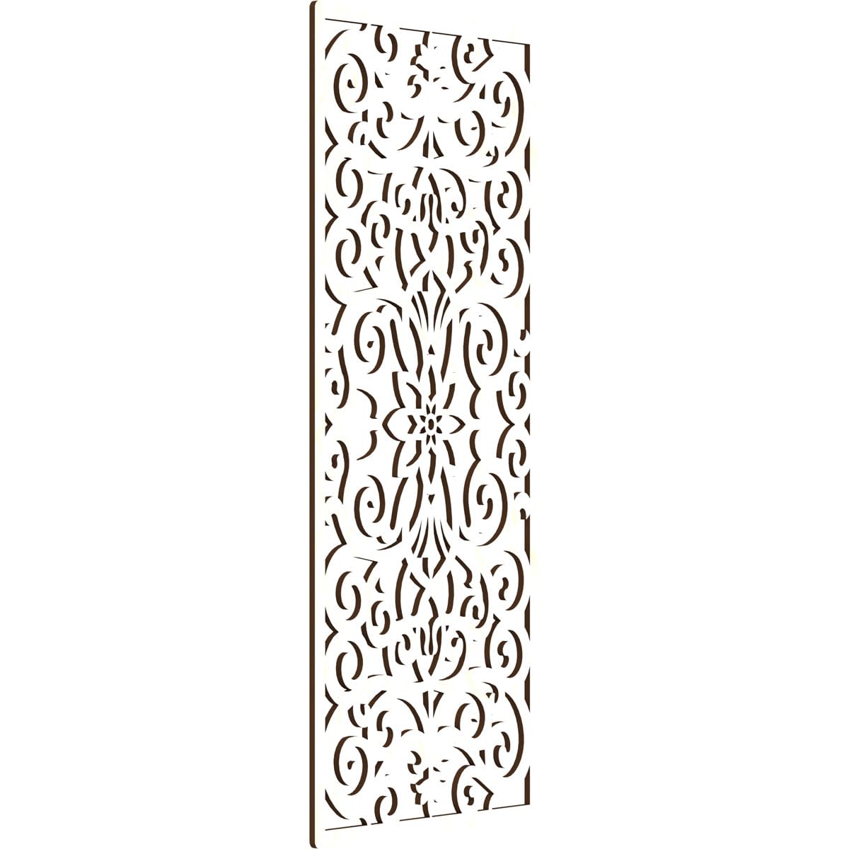 Buel Decorative Pierced Fretwork Wood Wall Panels, 21 3/8"W x 54 3/8"H x 3/8"T, Birch