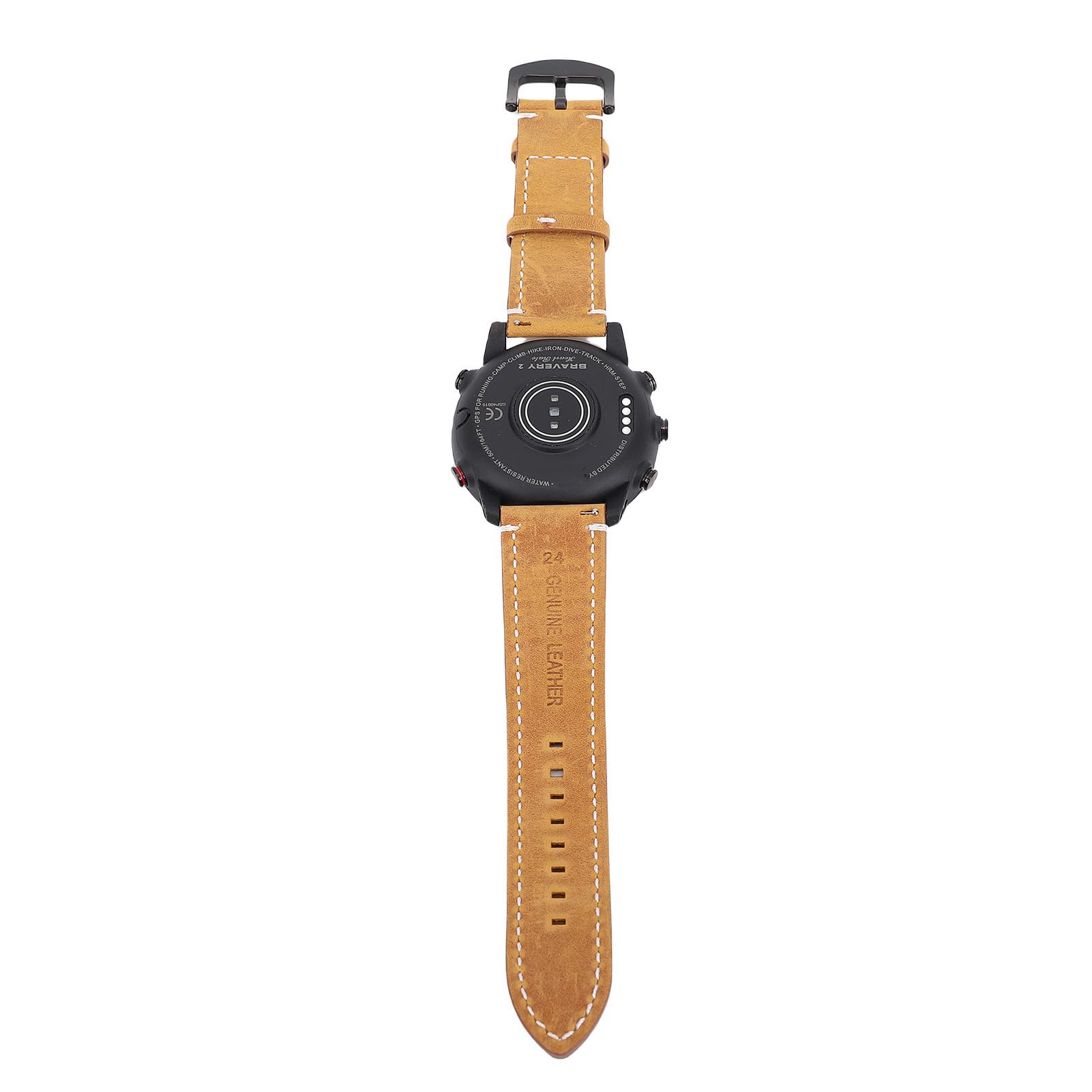 Smartwatch da Uomo Impermeabile da 1,3 Pollici Rotondo Fitness Tracker per Immersione per Nuoto e Corsa in Lega di Silicone Ti