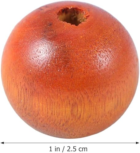 Miniatura 2 de Cuentas de madera para manualidades, 0.984 in, espaciador de madera redondo de color, cuentas sueltas para hacer joyas DIY, accesorios de búsqueda,