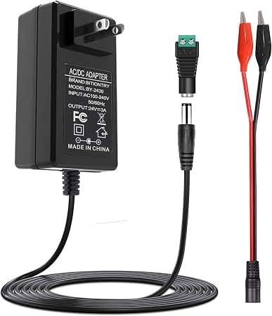 Amazon.com: Replacement 24V AC DC Power Supply Cord for Logitech