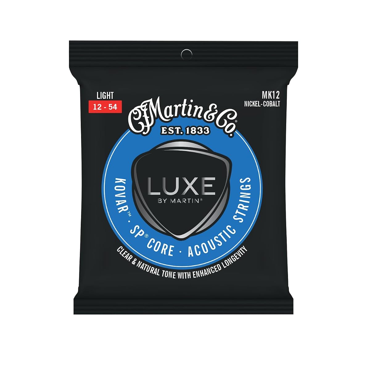 LUXE BY MARTIN® Kovar™ SP® Core Guitar Strings – Light Gauge | Nickel-Cobalt