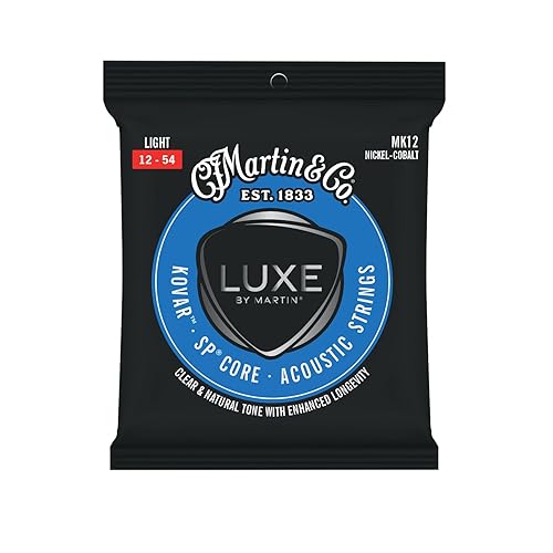 LUXE BY MARTIN® Kovar™ SP® Core Guitar Strings – Light Gauge | Nickel-Cobalt Alloy Wrap with SP Core | Lower Tension, Balanced Tone, and Long-Lasting Performance