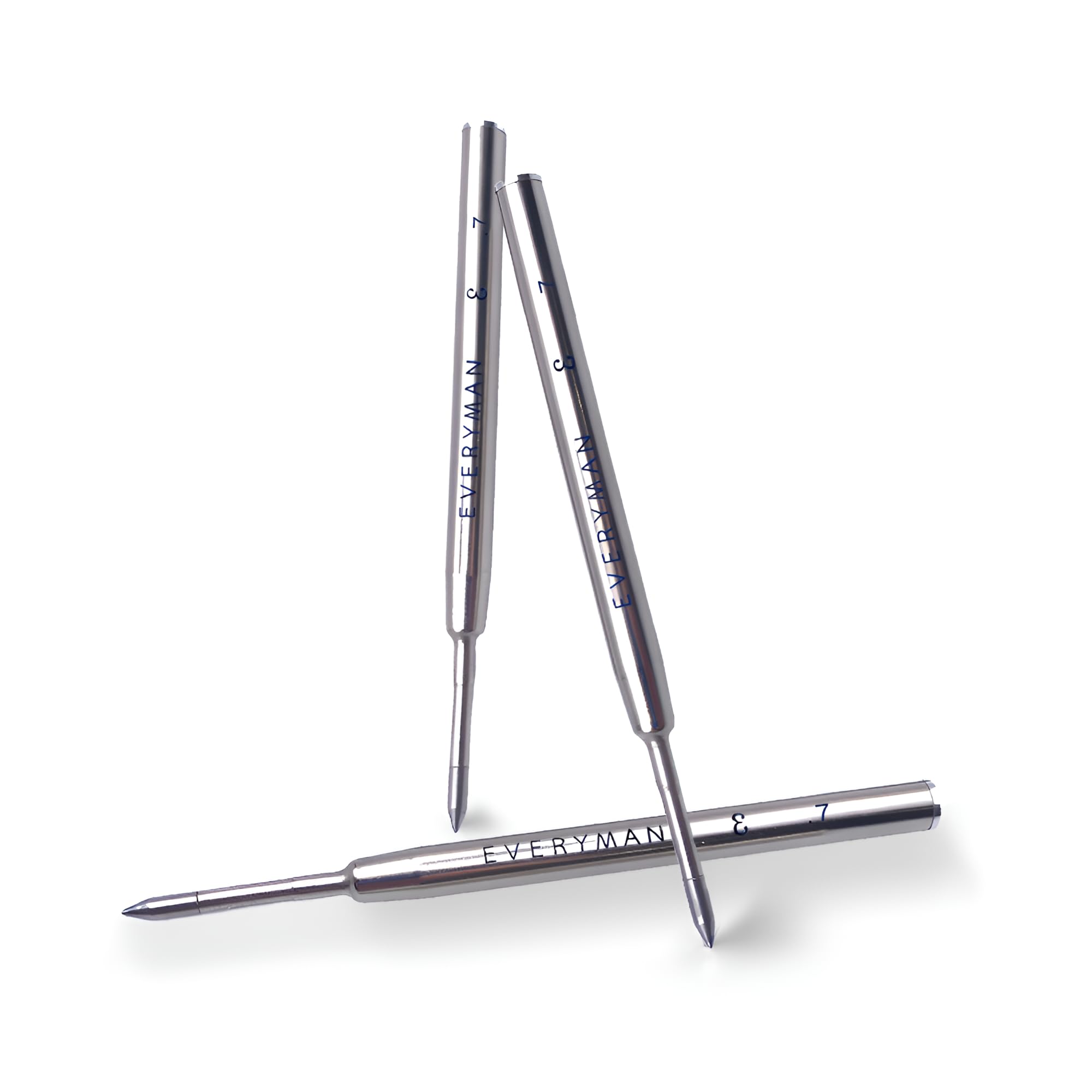 EverymanGrafton Premium Black Gel Pen Refills, Smooth Writing Metal Ink Cartridge, Compatible with Grafton & Mini Click Pens, 3 Pack, 0.7mm Fine Tip, Ideal for Office, School, and Everyday Writing