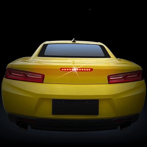 Miniatura 3 de Para Camaro LED 3 Tercera Luz de Freno, Accesorios de Luz de Freno Trasera Centro de Repuesto Alto Montaje Montaje Montaje Negro Ahumado para Camaro