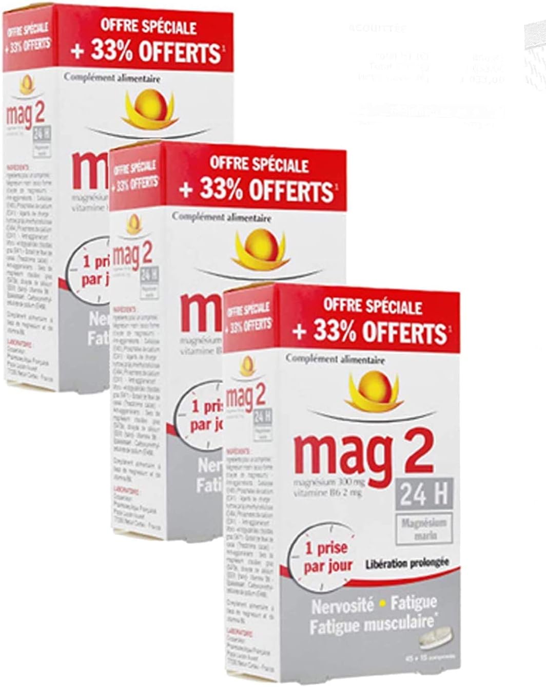 Mag 2 45 Tablets + 15 Tablets Offered Pack of 3 Boxes