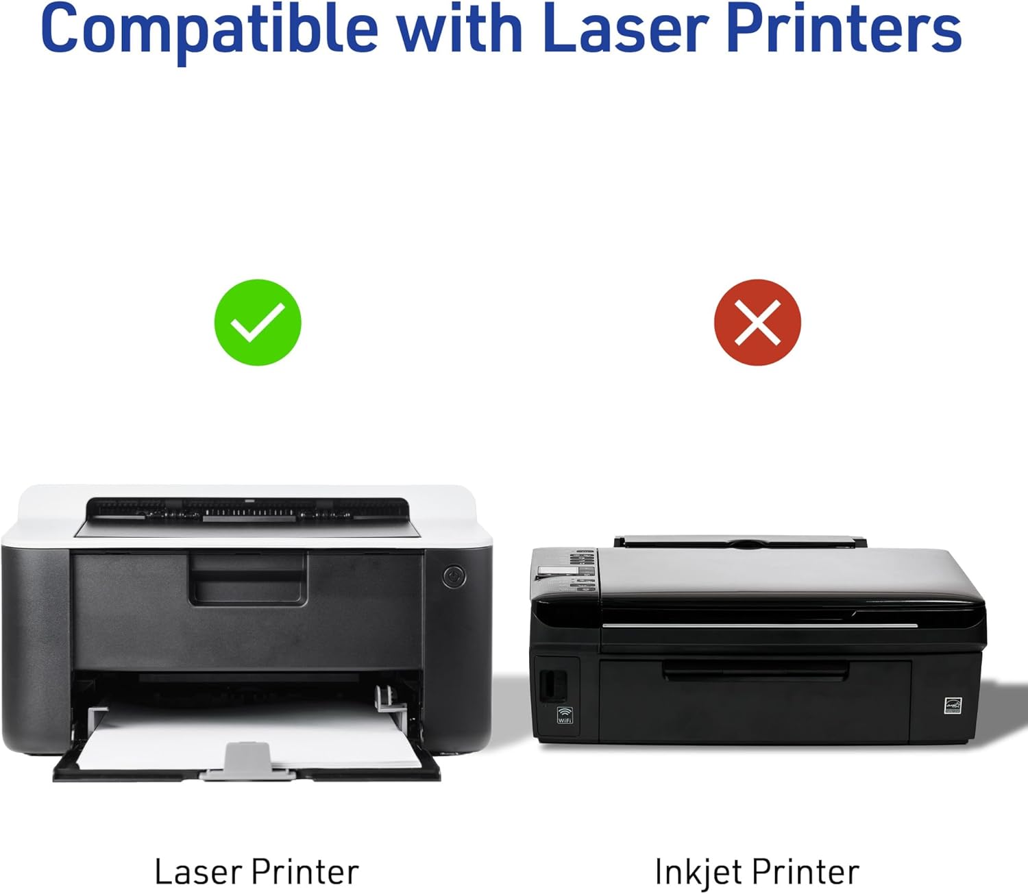 Avery Half-Sheet Printable Shipping Labels, 5.5" x 8.5" Customizable Stickers, White, 200 Blank Mailing Labels, Great for Mailing, Shipping, Organizing, and More (5126) - Image 7