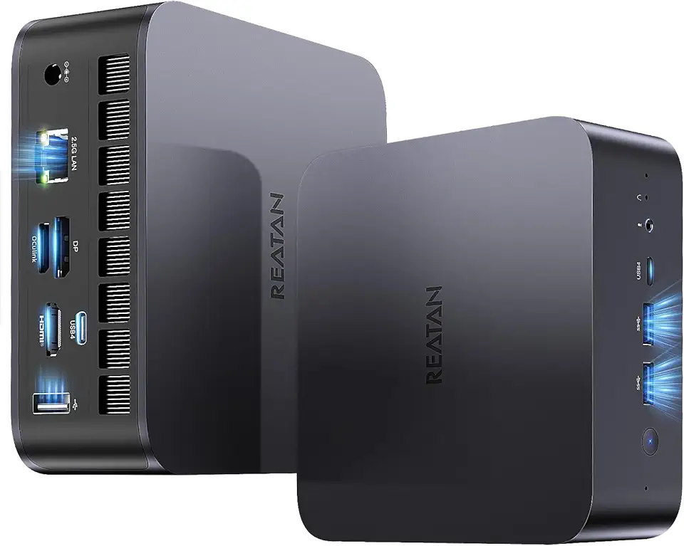 Reatan Mini PC para jogos AI X7 BB, AMD Ryzen 7 255