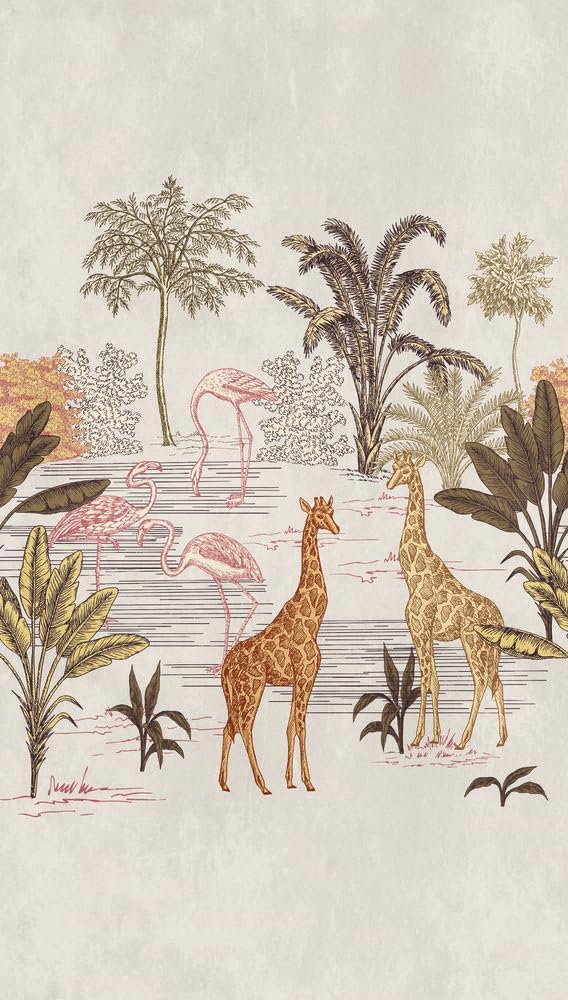 Livingwalls Photo Wallpaper for Children's Room in Cream, Beige, Brown - High-Quality Non-Woven Wallpaper 398751 with Motif on 3.71 m x 2.80 m - Made in Germany