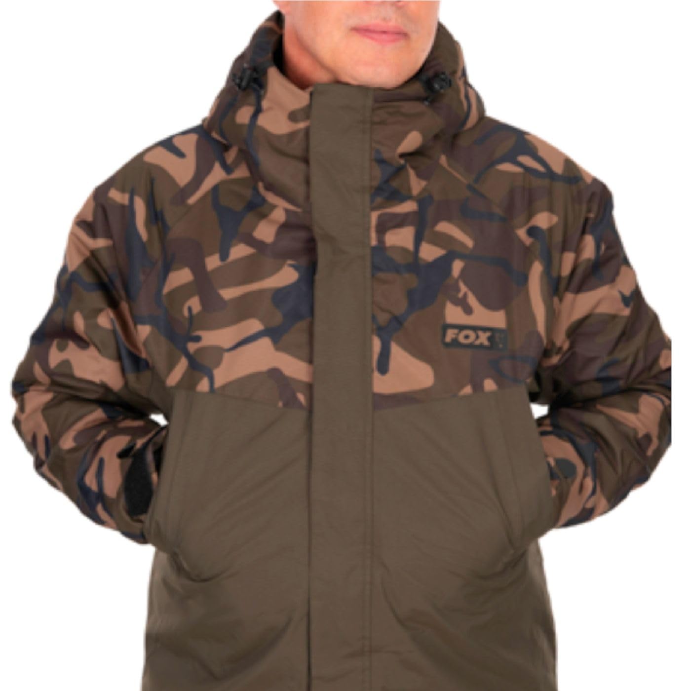 Fox Khaki/Camo Wintersuit - Thermoanzug, Angelanzug, Regenanzug für Angler