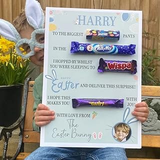 Personalised Easter Message Board With Photo - Easter Gifts - Child Easter Gift - Easter Bunny - Easter Decorations - Easter Egg Hunt