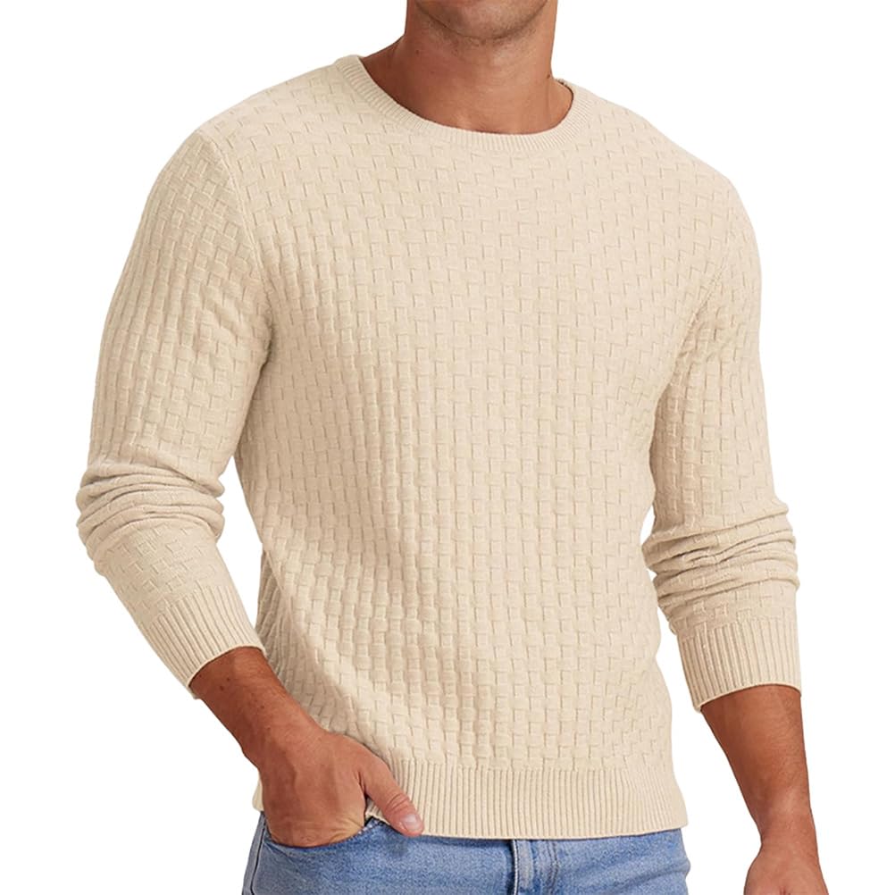 Oanviso Herren Strickpullover Mit Kapuze - Klassischer Zopfpullover Für Winter