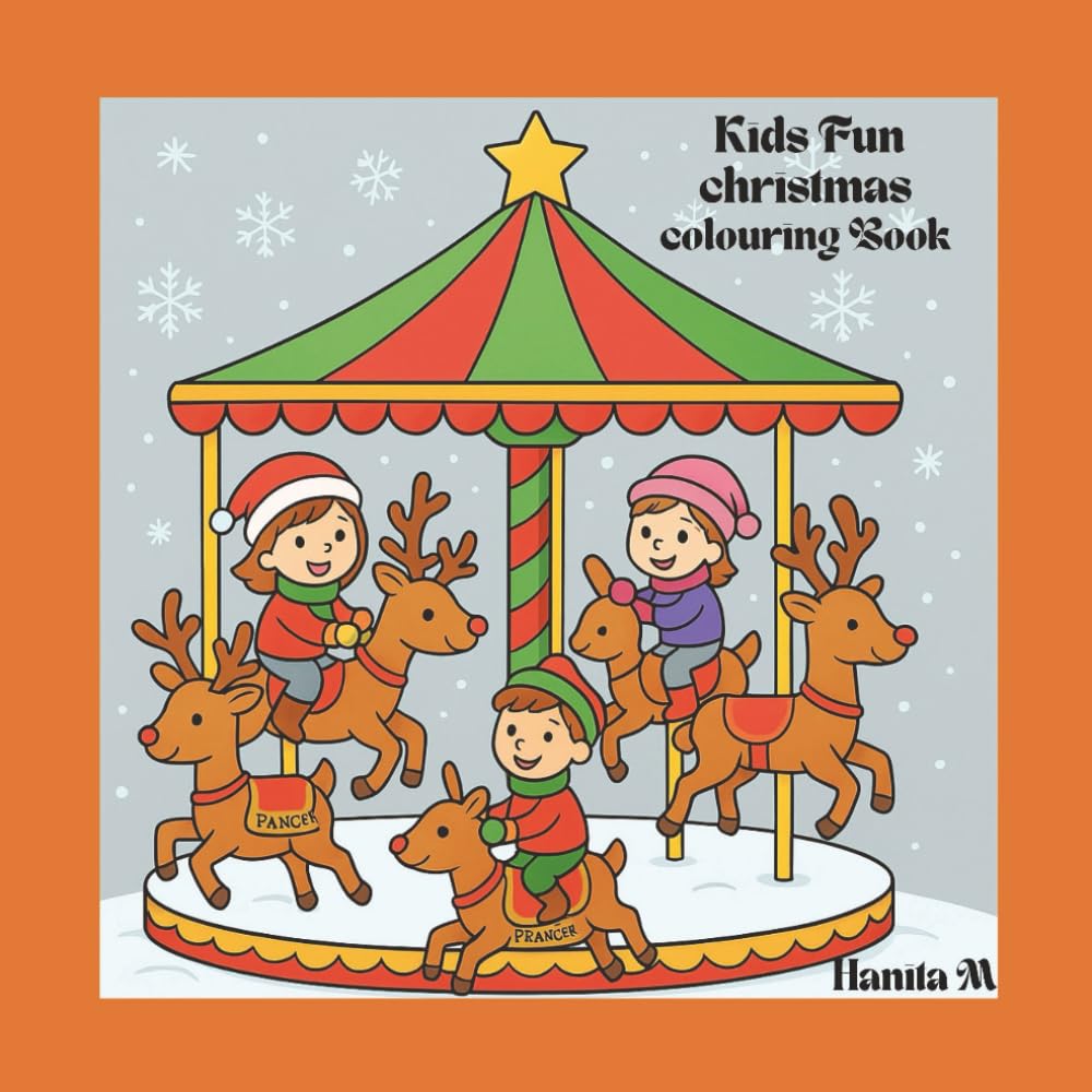 Kids Fun Christmas Colouring Book