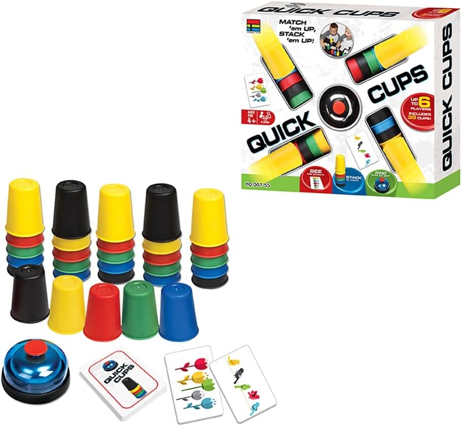 Beauenty Sports Stacking Cups Plastic Card Games Family Parent Child Outdoor Indoor Speed Challenge Training Desktop Funny Toys Classic