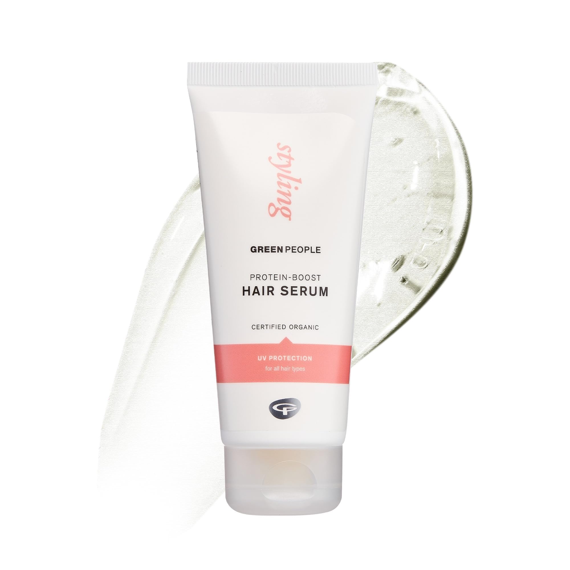 Green People Protein-Boost Hair Serum - For Volume & Light Hold - Silicone & SLS Free - Natural, Organic & Vegan, 100ml