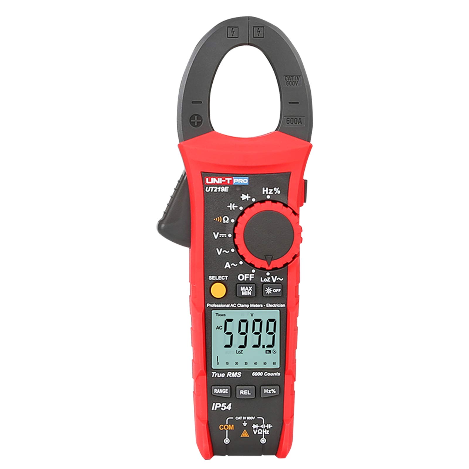 Miernik cęgowy Uni-T PRO UT219E / MIE0300 ekran LCD, True RMS, IP54